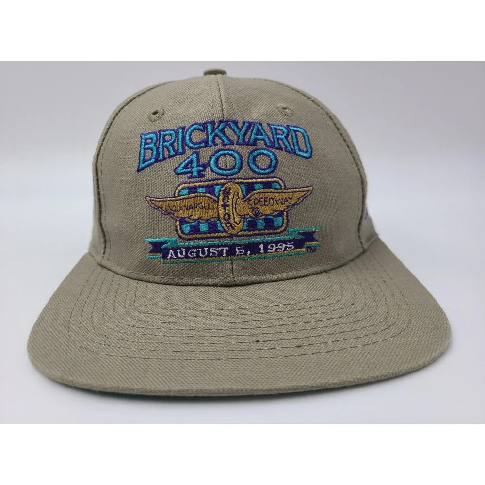 Vintage 1995 Brickyard‎ 400 Logo Athletic Snapback (Fits Small) Hat Cap NASCAR